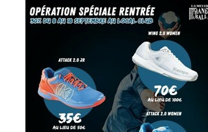 Opération promo sur Chaussures de hand